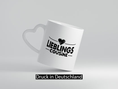 Lieblingscousine | Cousinen Tasse Verwandtschaft lustiger Spruch Geschenk Humor