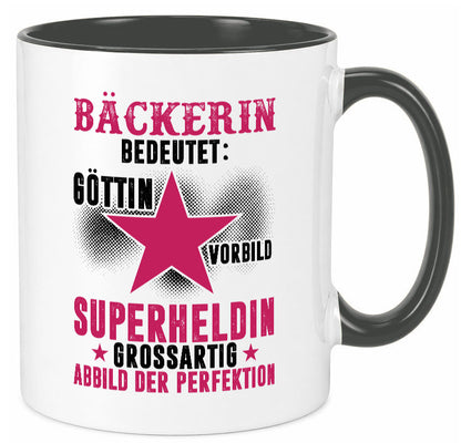 Bedeutung von Bäckerin | Bäckerei Frauen Backen lustig Humor Geschenkidee Tasse