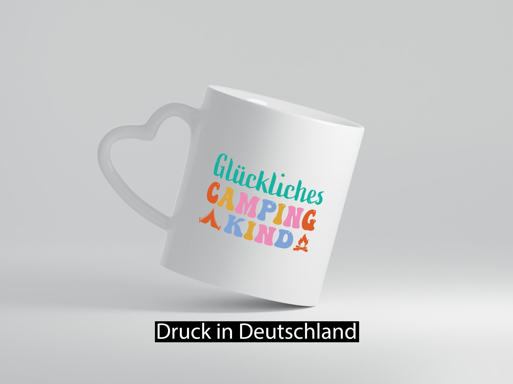 Glückliches | Camping Kind lustiger Spruch Geschenk Humor Geschenkidee Tasse