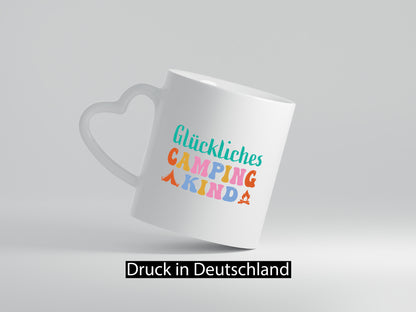 Glückliches | Camping Kind lustiger Spruch Geschenk Humor Geschenkidee Tasse
