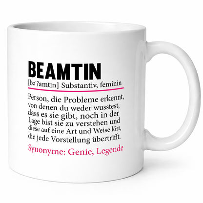 Beamtin | Beruf Verbeamtung öffentlicher Dienst Geschenk Arbeit Kollegen Büro