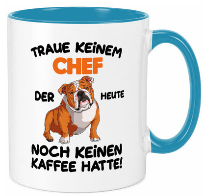 Traue keinem Chef lustiger Spruch Geschenk Arbeit Kollegen Büro Tasse