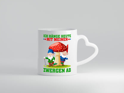 Hänge mit meinen Zwergen ab | Gartenzwerg Geschenk Humor Geschenkidee lustiger