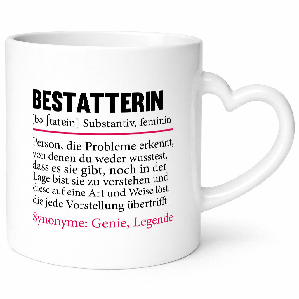 Bestatterin | Beruf Bestattung Totengräberin Humor Arbeit Kollegen Büro Tasse