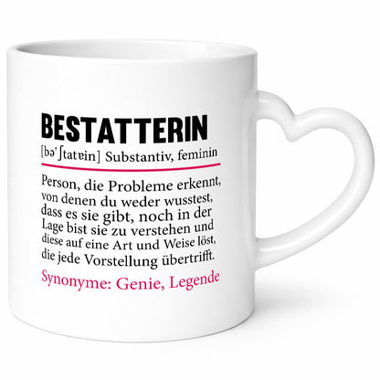 Bestatterin | Beruf Bestattung Totengräberin Humor Arbeit Kollegen Büro