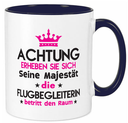 Seine Majestät Flugbegleiterin | Stewardess Flughafen Geschenkidee Humor Tasse