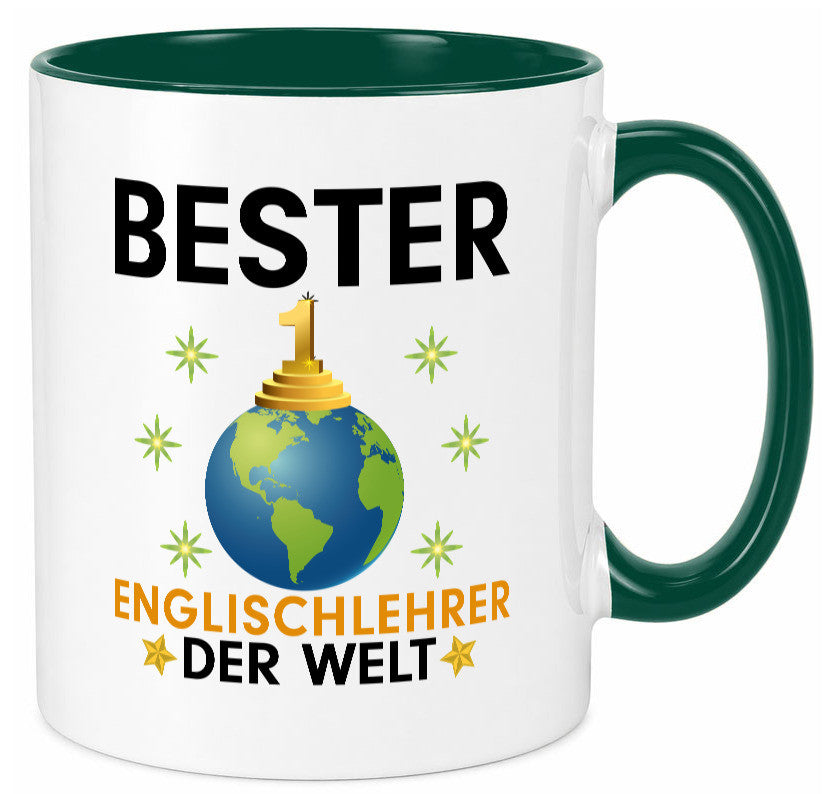 Welt Bester Englischlehrer | Schule Englisch Geschenk Humor Geschenkidee Tasse