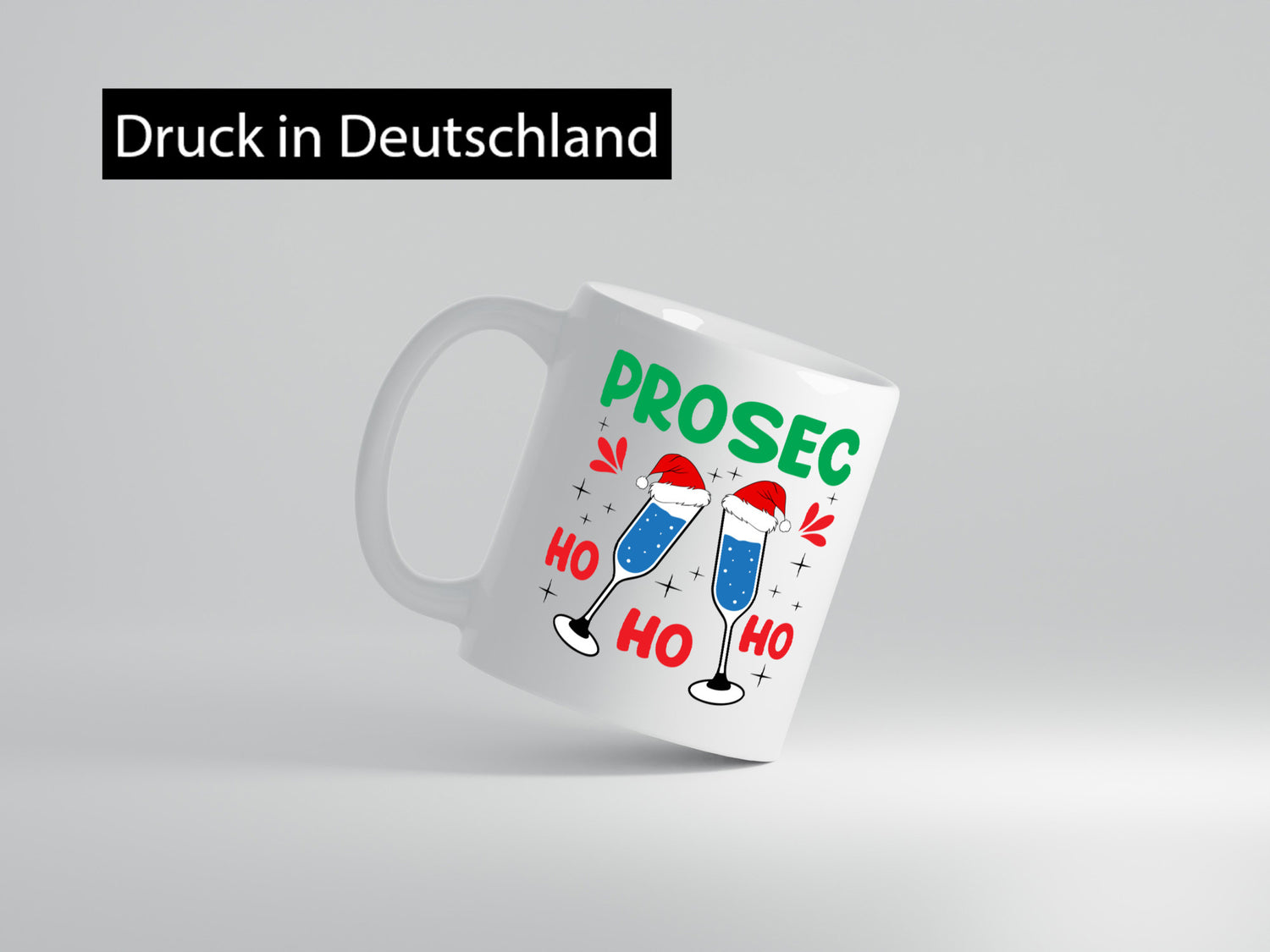 Prosec ho | Weihnachten Christmas lustig Humor Geschenkidee Geschenk Tasse