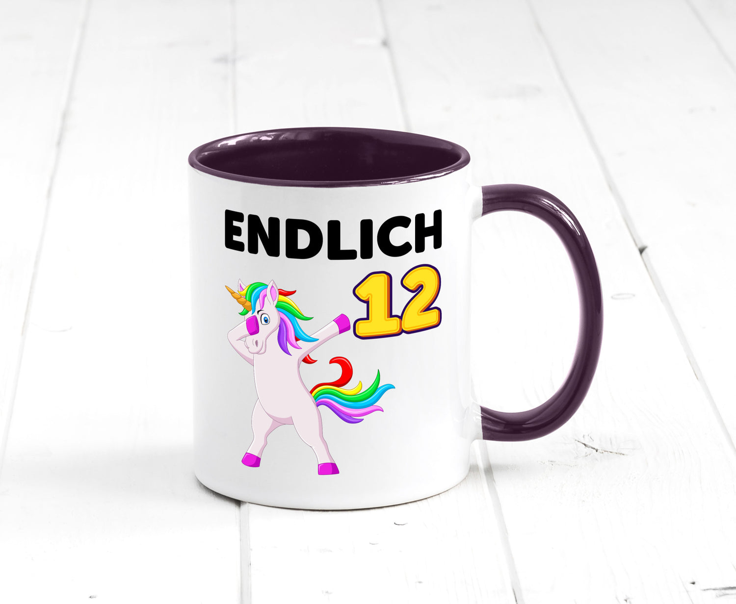 12. Geburtstag | endlich 12 Jahre Einhorn Mädchen lustig Geschenkidee Geschenk