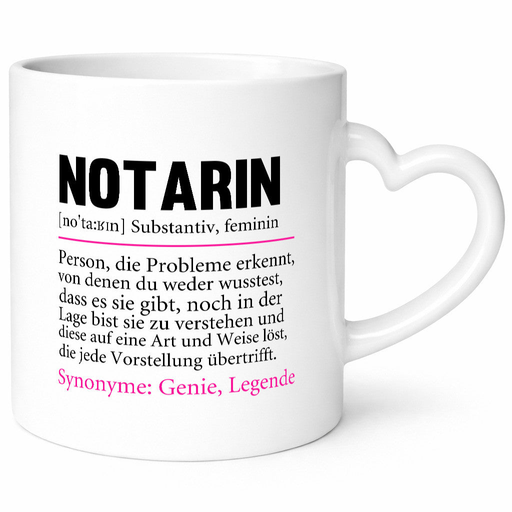 Notarin | Beruf Juristin Humor Spruch v2 Arbeit Kollegen Büro Geschenkidee Tasse