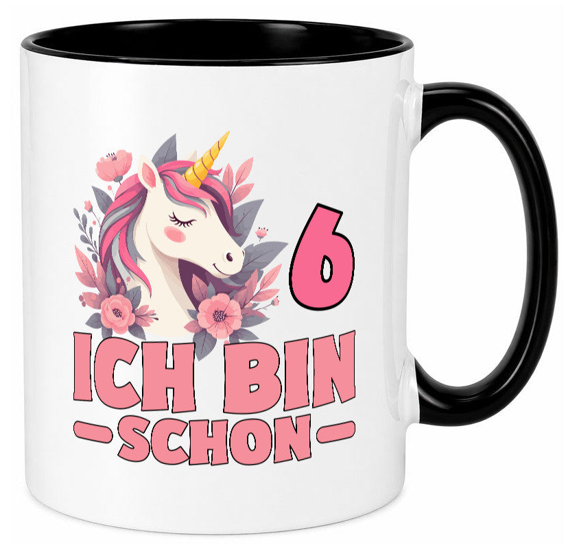 6. Geburtstag | 6 Jahre Einhorn bin schon Mädchen Geschenk Geschenkidee