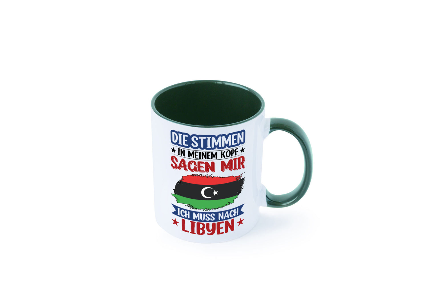 Libyen | Urlaub Stimmen in meinem Kopf Traumland Geschenkidee Humor Tasse