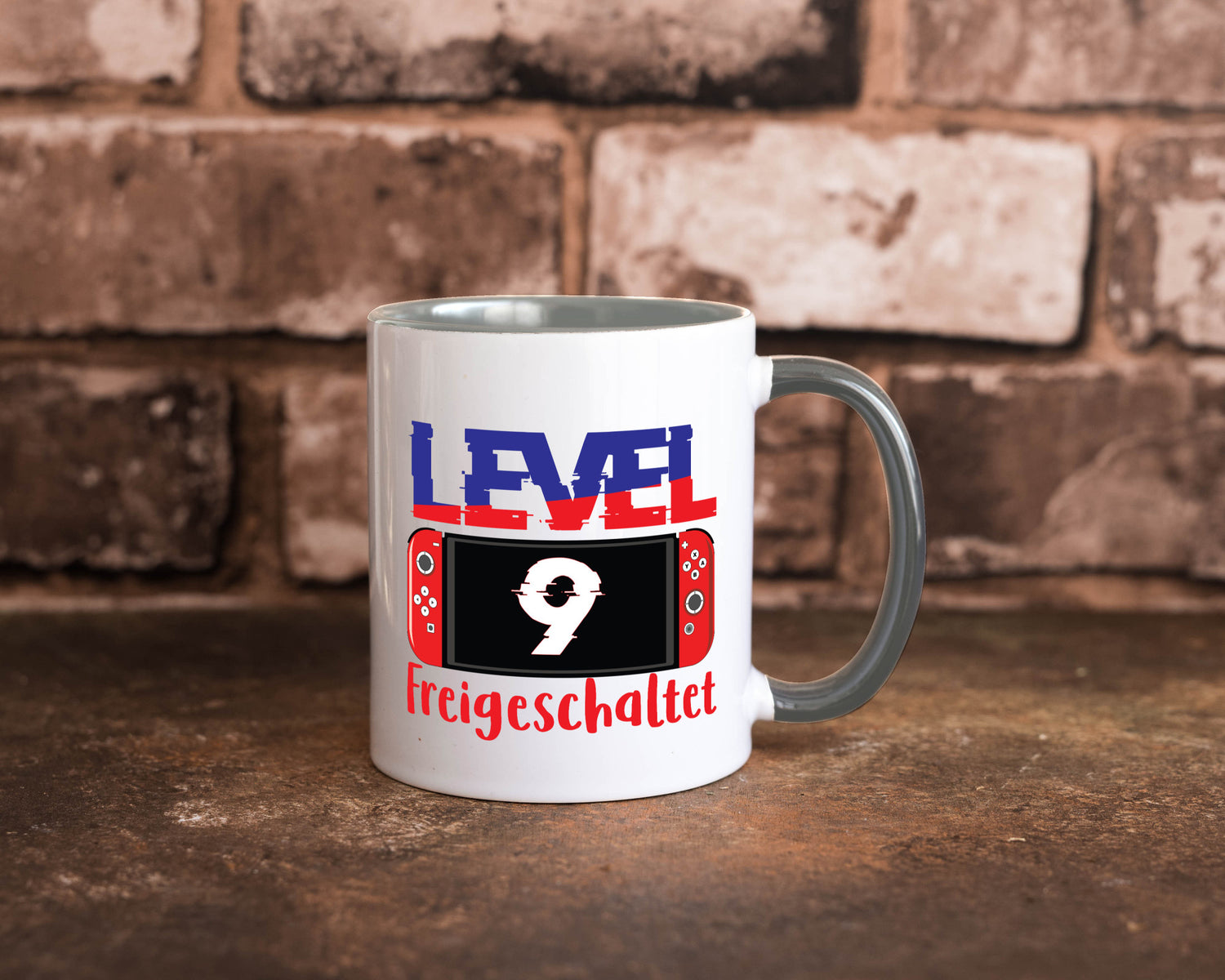 Level 9 Freigeschaltet | 9. Geburtstag Zocker Gamer Humor Geschenkidee Tasse