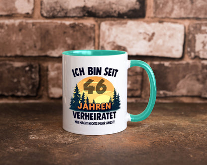 Ich bin Verheiratet | 46. Hochzeitstag Ehepaar Geschenkidee Humor Tasse