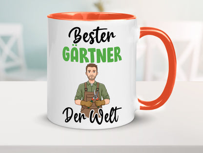 Bester Gärtner | Gartenbau v2 Geschenk Humor Geschenkidee lustiger Spruch Tasse