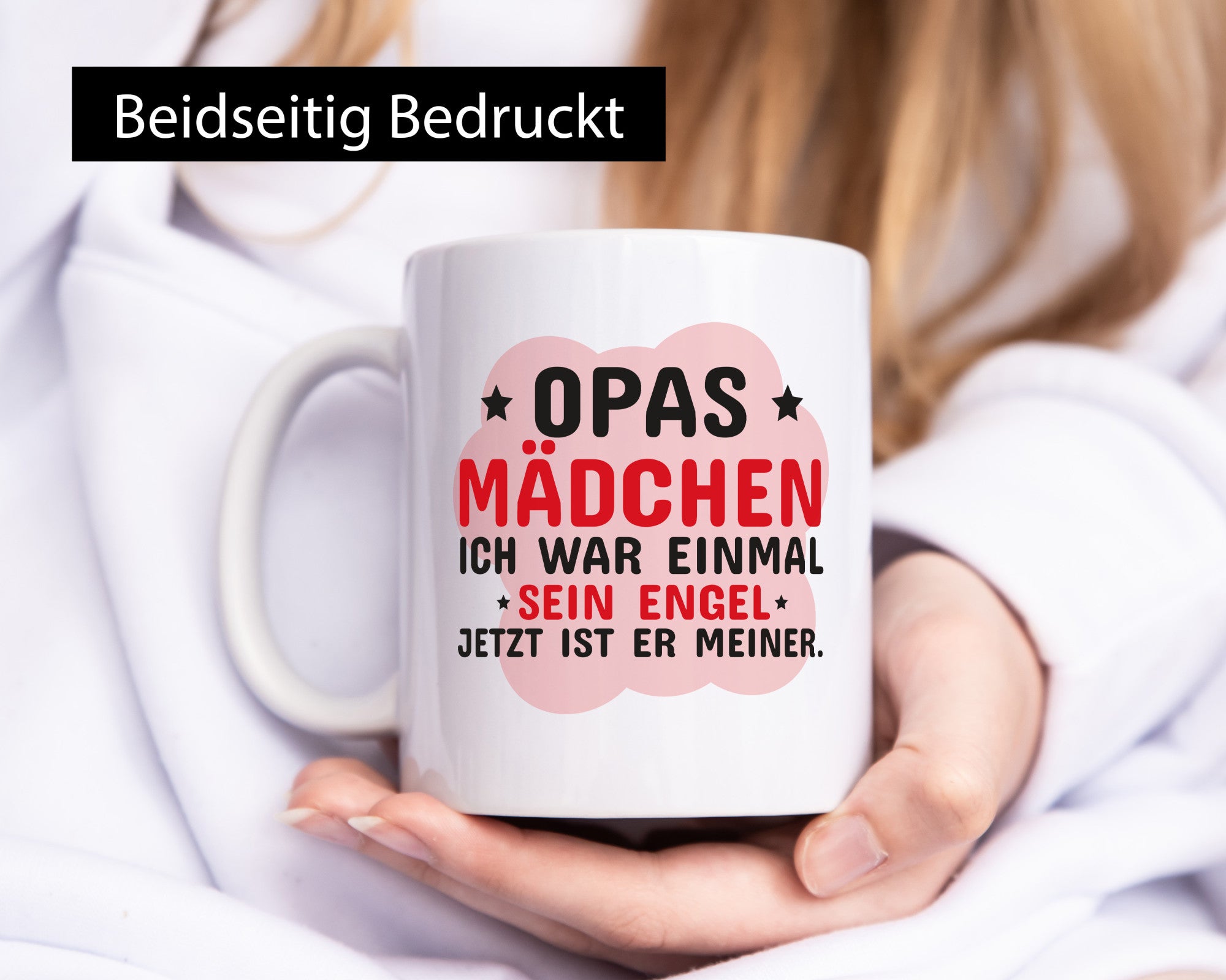Opas Mädchen | Trauer Tasse Abschied Enkelin lustig Familie Geschenkidee