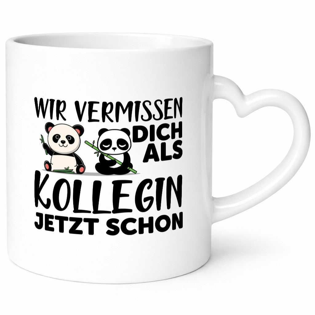 Kollegin Abschiedsgeschenk | Büro Tasse Pandas Humor Arbeit Kollegen