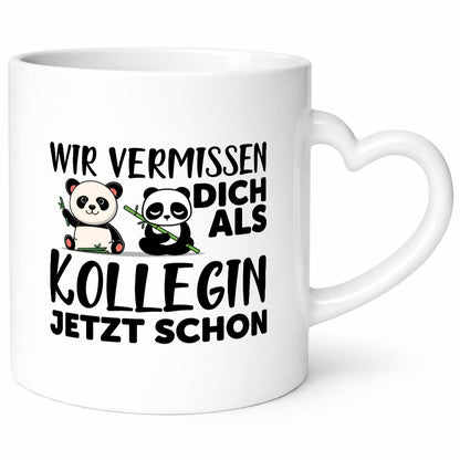 Kollegin Abschiedsgeschenk | Büro Tasse Pandas Humor Arbeit Kollegen