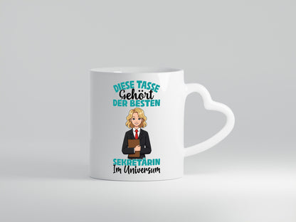 Im Universum: Sekretärin | Büro lustiger Spruch Geschenk Arbeit Kollegen Tasse
