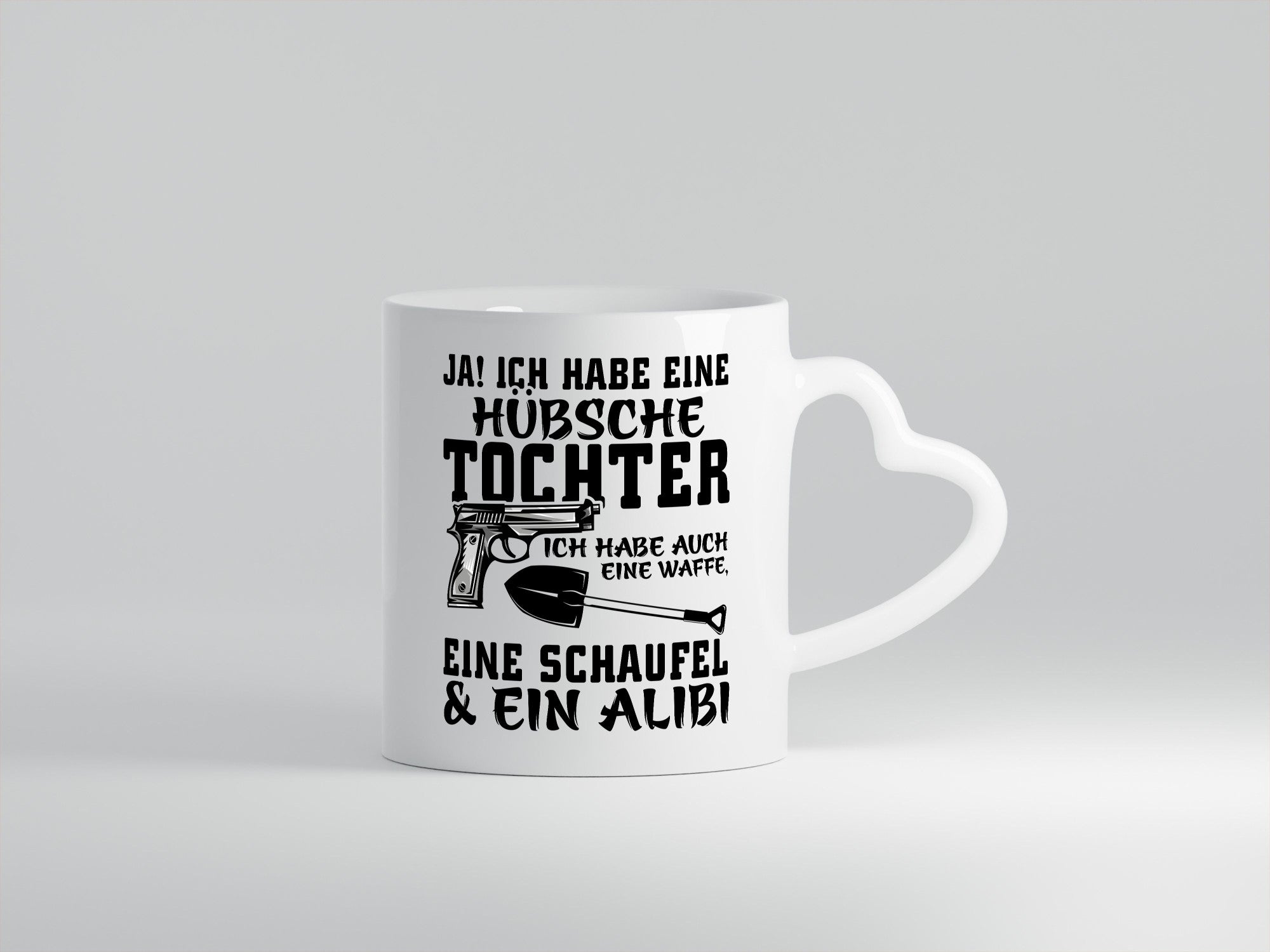 Hübsche Tochter Geschenk Familie Geschenkidee lustiger Spruch Tasse