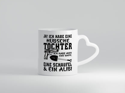 Hübsche Tochter Geschenk Familie Geschenkidee lustiger Spruch Tasse