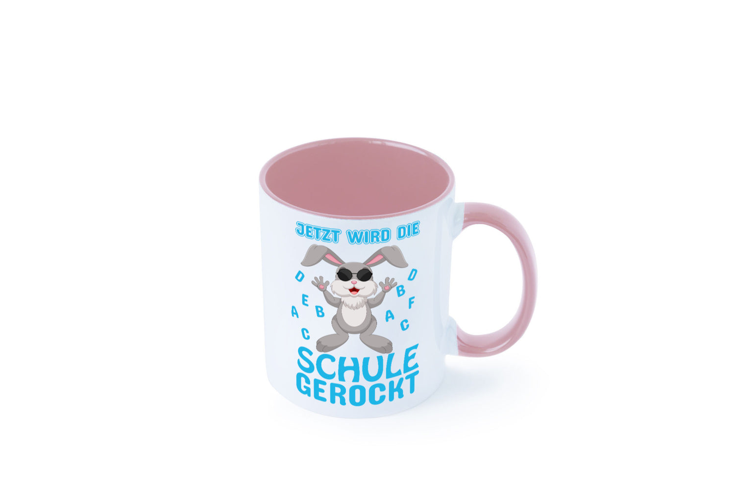 Schule wird gerockt | Schulbeginn Tasse cooler Hase lustiger Spruch Geschenk