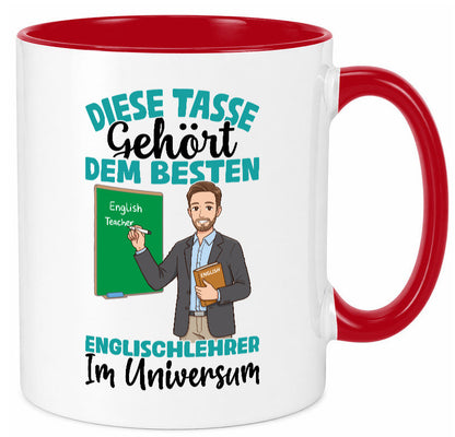 Im Universum: Englischlehrer | Schule Englisch lustiger Spruch Geschenk Humor Tasse
