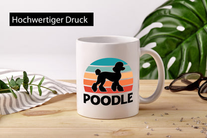 Poodle Vintage | Sunset Hundeliebhaber lustiger Spruch Geschenk Tierliebhaber