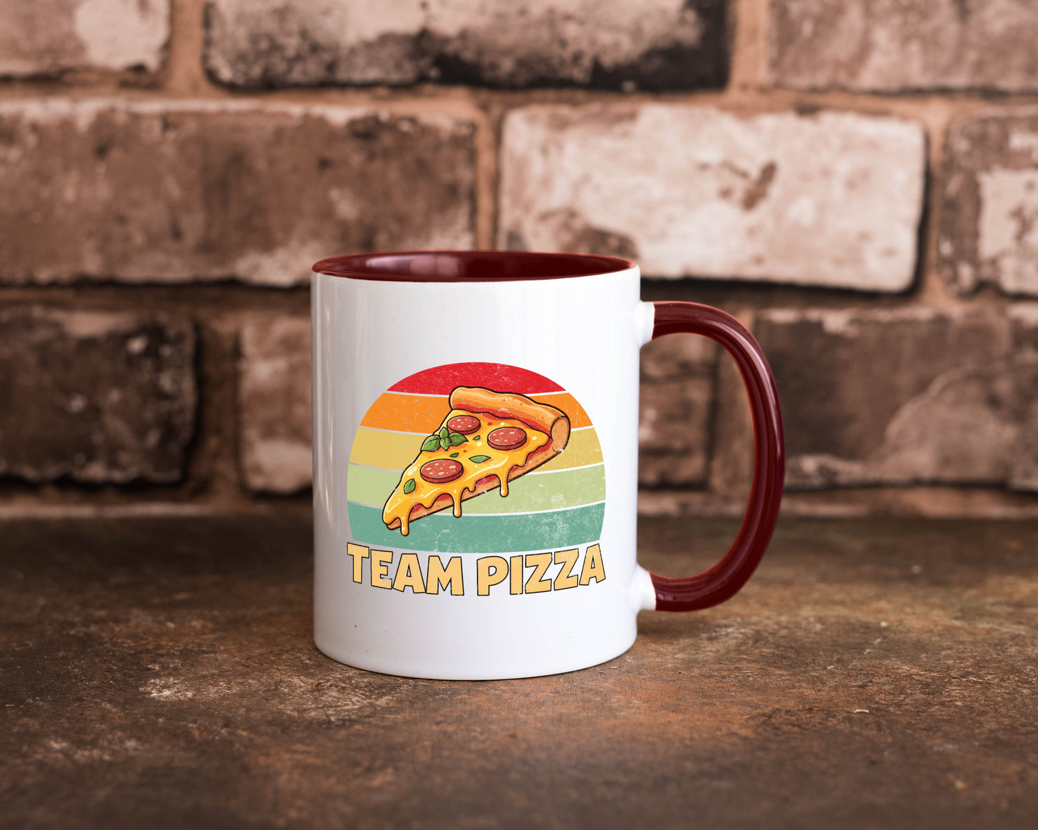 Team Pizza | Pizzaliebhaber Lover v2 Geschenkidee Humor Tasse