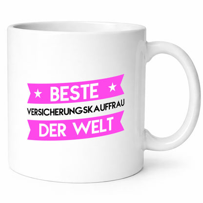 Beste Versicherungskauffrau | Kauffrau lustig Humor Geschenkidee Geschenk Tasse