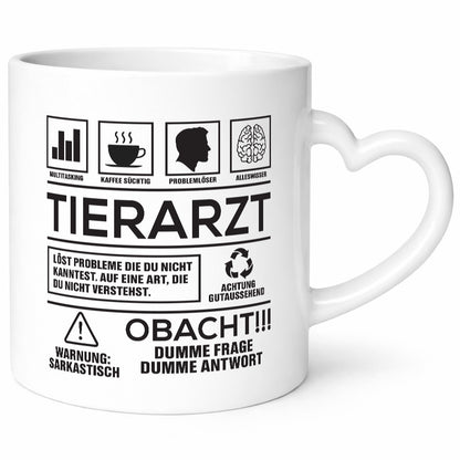 Achtung Probleme Tierarzt | Tiermedizin Mediziner Geschenk Tierliebhaber Humor