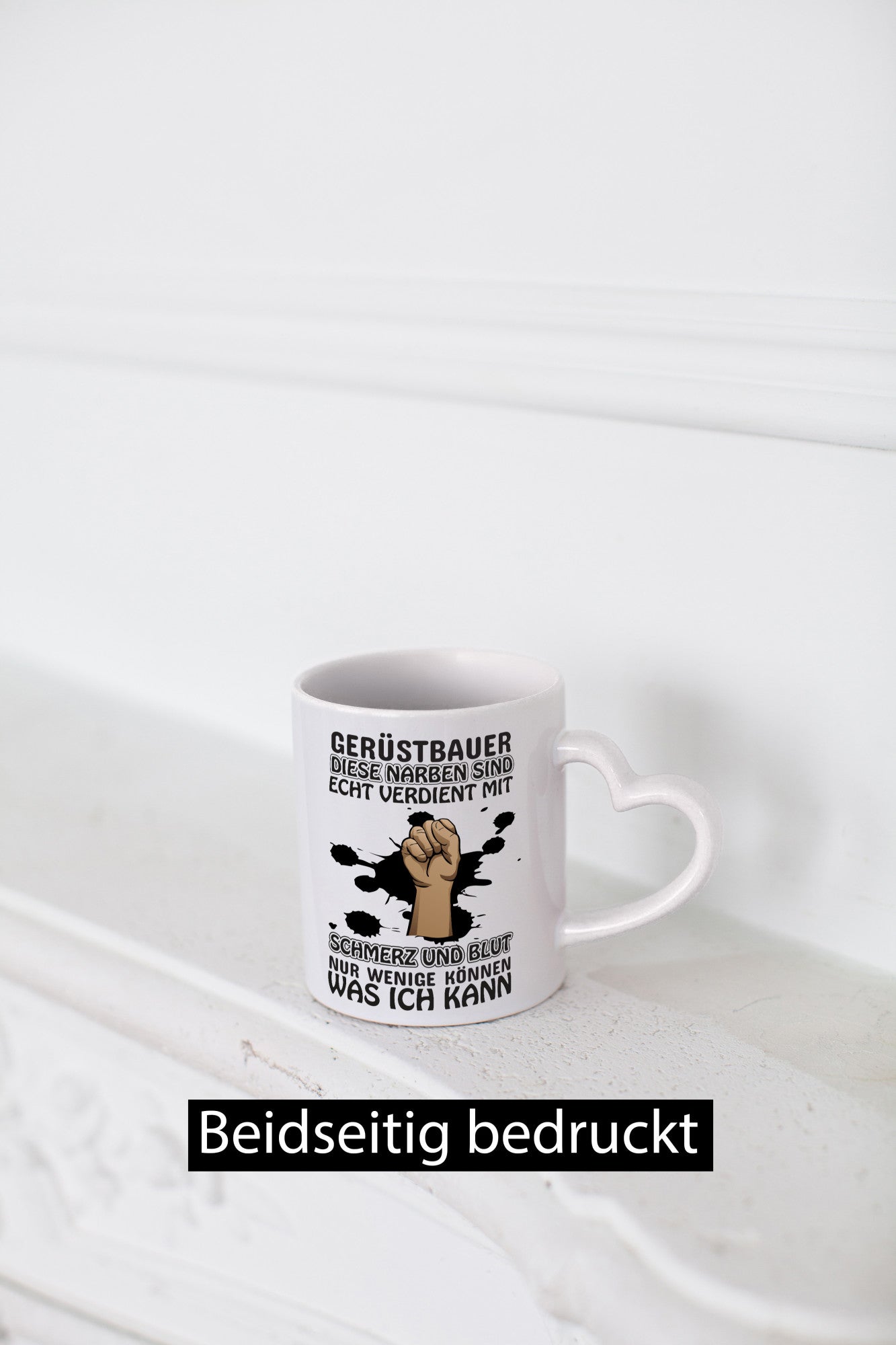 Gerüstbauer Tasse | Schmerz und Blut harte Arbeit lustig Kollegen Büro Geschenk