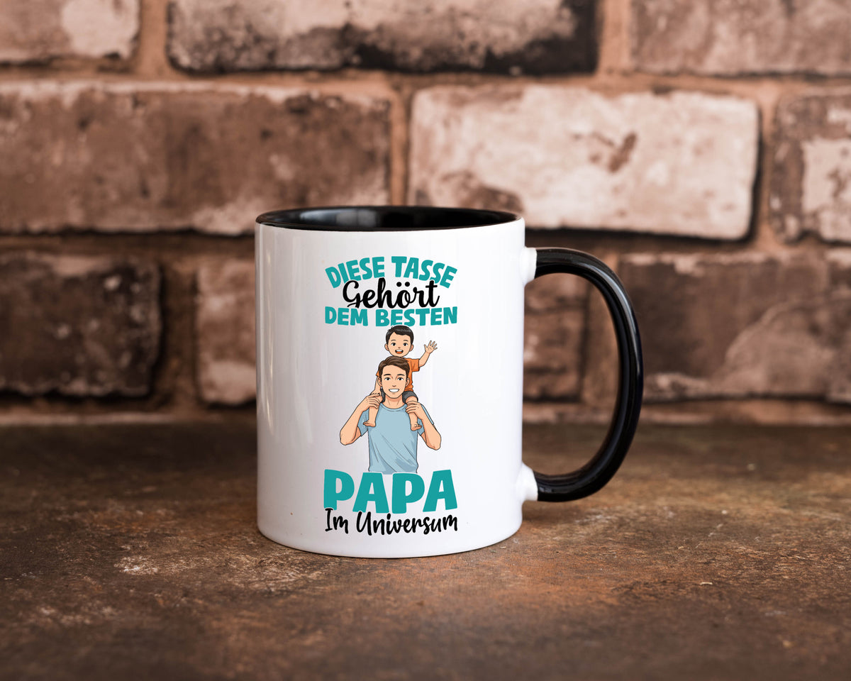 Im Universum: Papa | Vatertag Daddy Familie Humor Geschenkidee Tasse