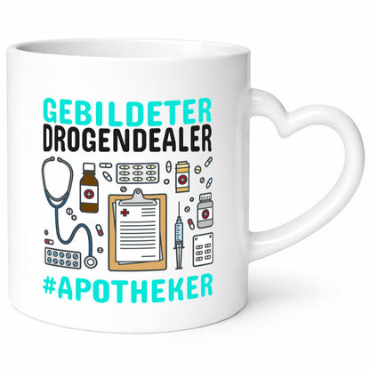 Apotheker Tasse | gebildeter Drogendealer Pharmazie Geschenk Humor Geschenkidee