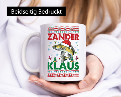 Zander Klaus | Ugly Christmas Angler Angeln v2 Geschenk Humor Geschenkidee