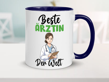 Beste Ärztin | Medizin Doktorin Fachärztin v2 Humor Geschenkidee Tasse