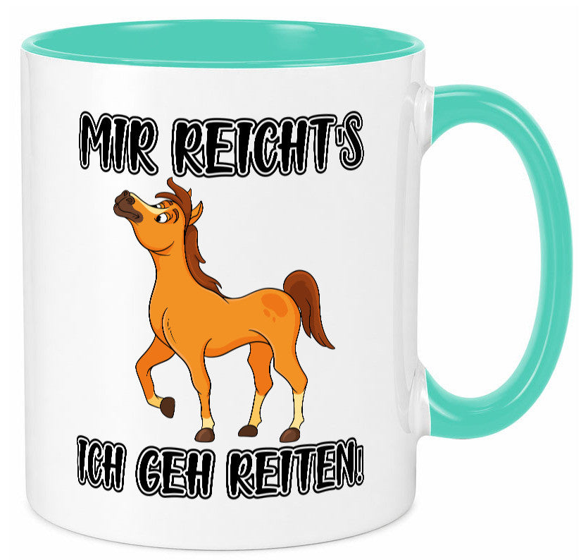 Ich geh reiten | Pferde Tasse Reiter Mädchen Humor Geschenkidee