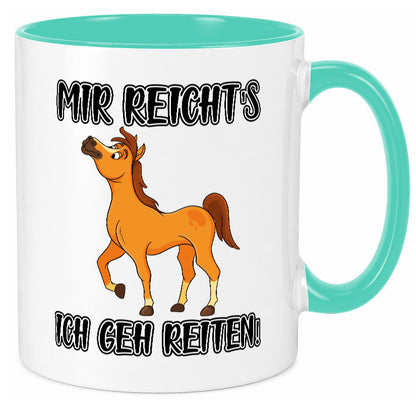 Ich geh reiten | Pferde Tasse Reiter Mädchen Humor Geschenkidee