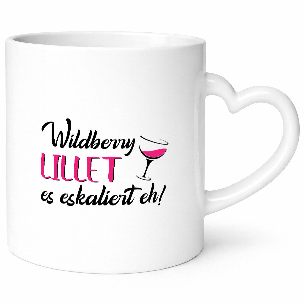 Wildberry Lillet, es eskaliert eh! | Glas Geschenk Humor Geschenkidee lustige