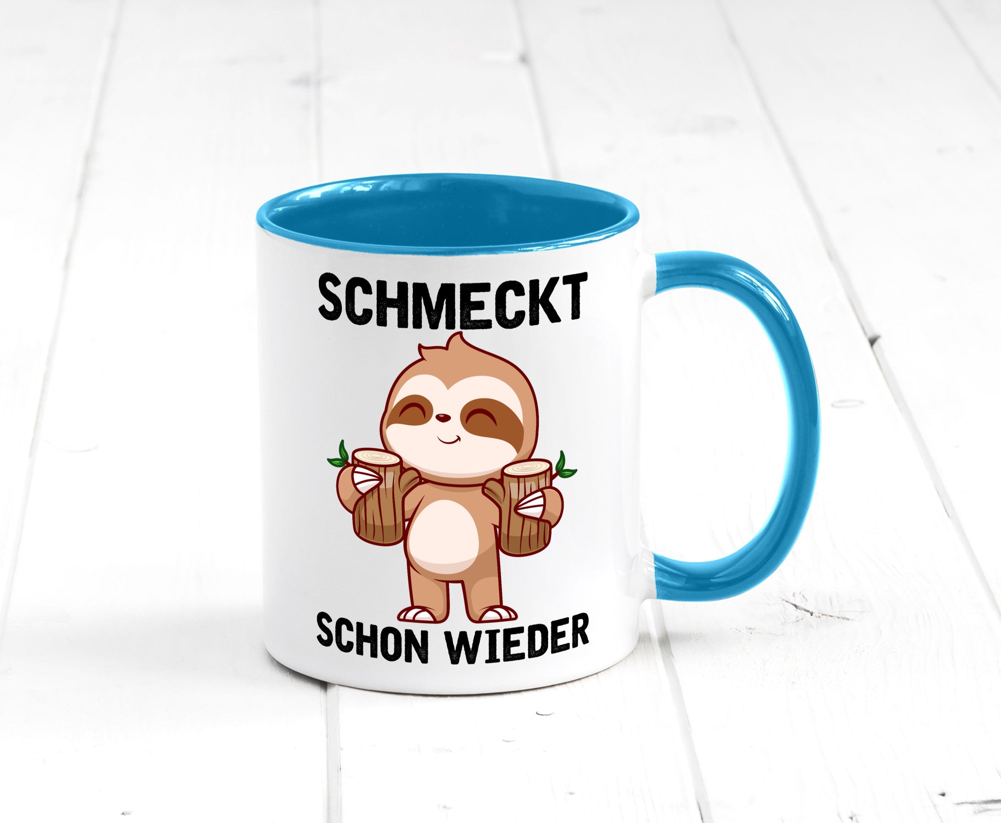 Schmeckt schon wieder | Frankfurt Hessen v2 Geschenkidee Humor Tasse