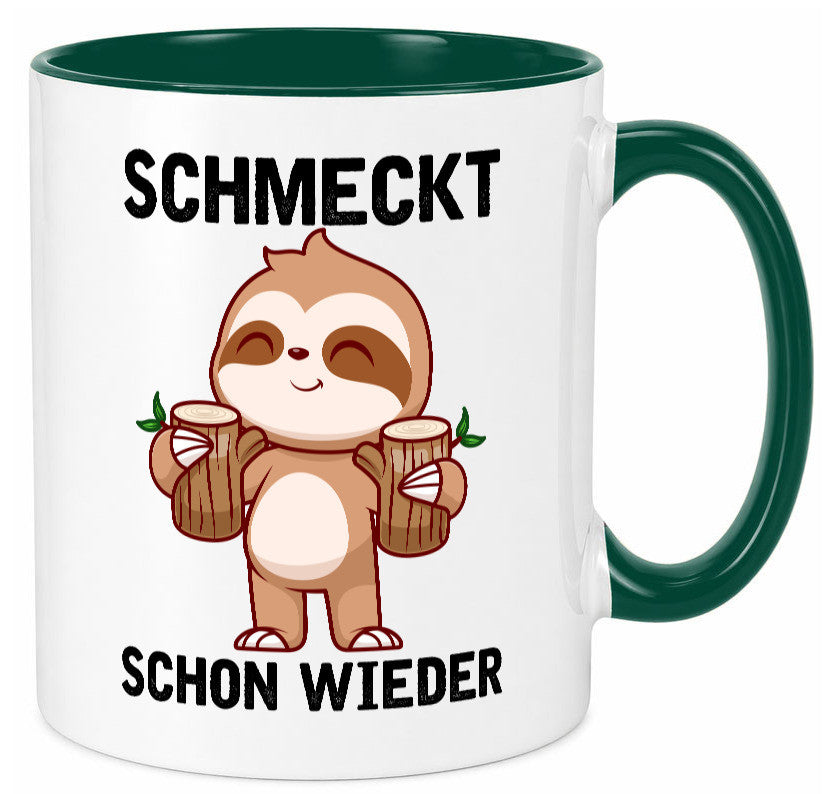 Schmeckt schon wieder | Frankfurt Hessen v2 Geschenkidee Humor Tasse