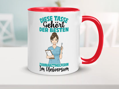 Im Universum: Zahnarzthelferin | Zahnmedizin Humor Geschenkidee Tasse
