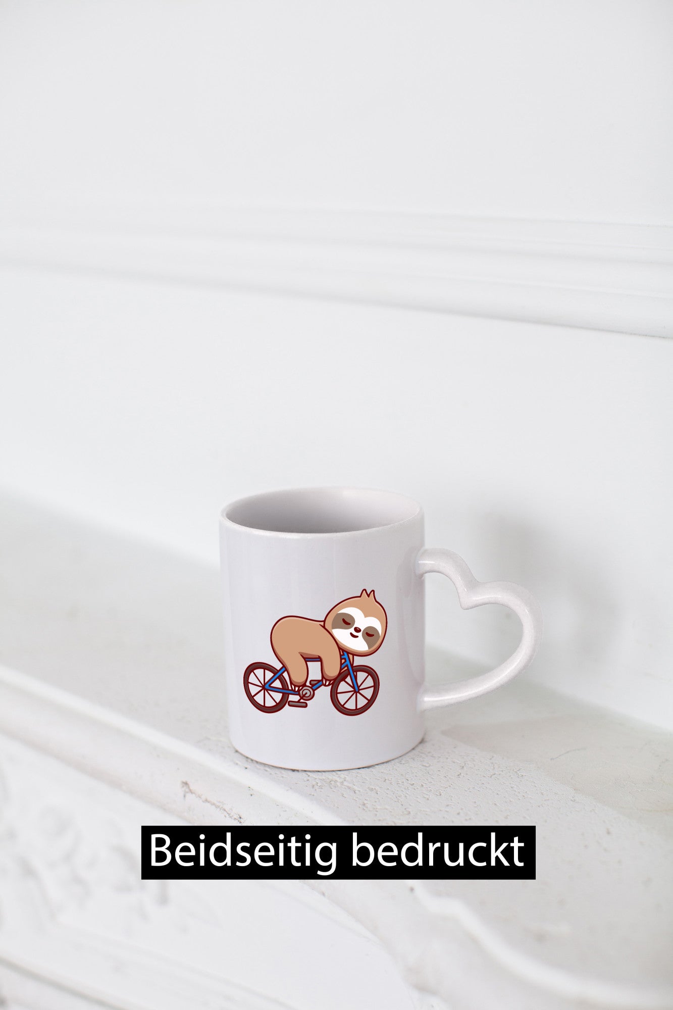 Faultier Tasse | Fahrrad Sportmuffel Fahrradmotiv lustig Tierliebhaber Humor