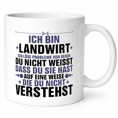 Löse Probleme: Landwirt | Bauer Landwirtschaft v2 Geschenk Humor Geschenkidee