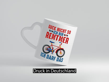 Guck nicht so ich bin Rentner | Ruhestand E-Bike v2 Geschenkidee Jubiläum Humor