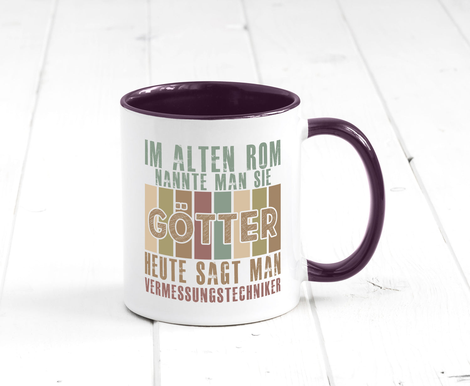 Heute sagt man: Vermessungstechniker | Techniker Geschenkidee Humor Tasse