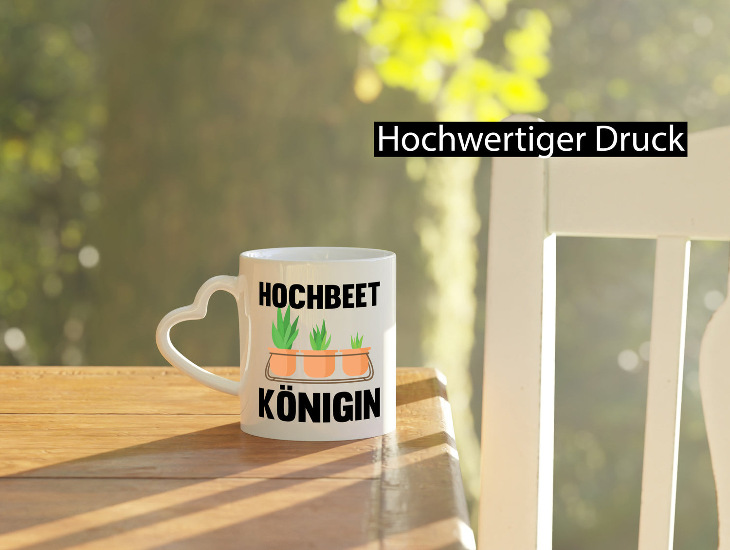 Hochbeetkönigin | Gartenarbeit Gärtnern Pflanze Geschenk Arbeit Kollegen Büro