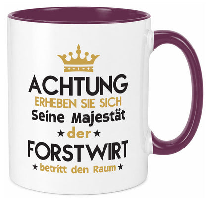 Seine Majestät Forstwirt | Waldarbeiter Humor Arbeit Kollegen Büro Geschenkidee Tasse