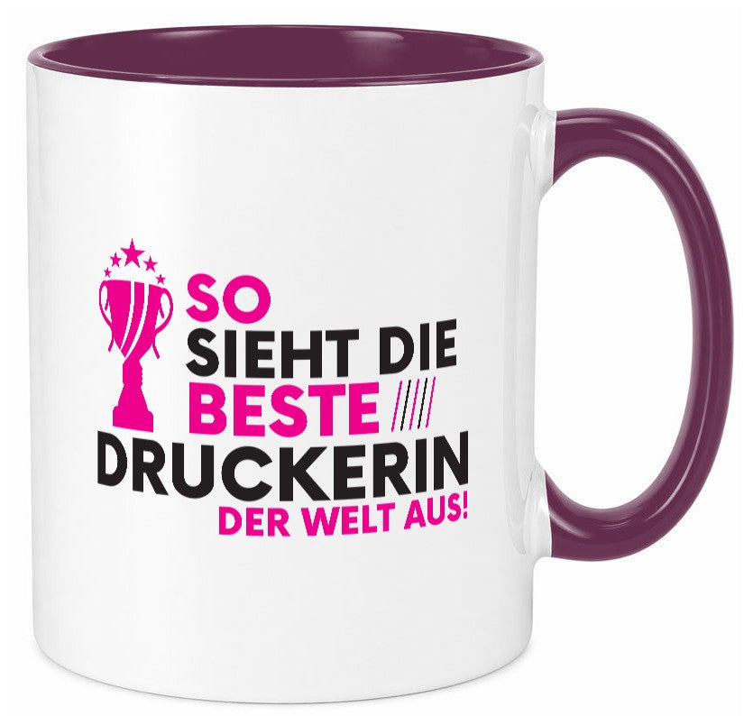 Die Weltbeste Druckerin | Druckerei Print Medien Geschenkidee Humor Tasse