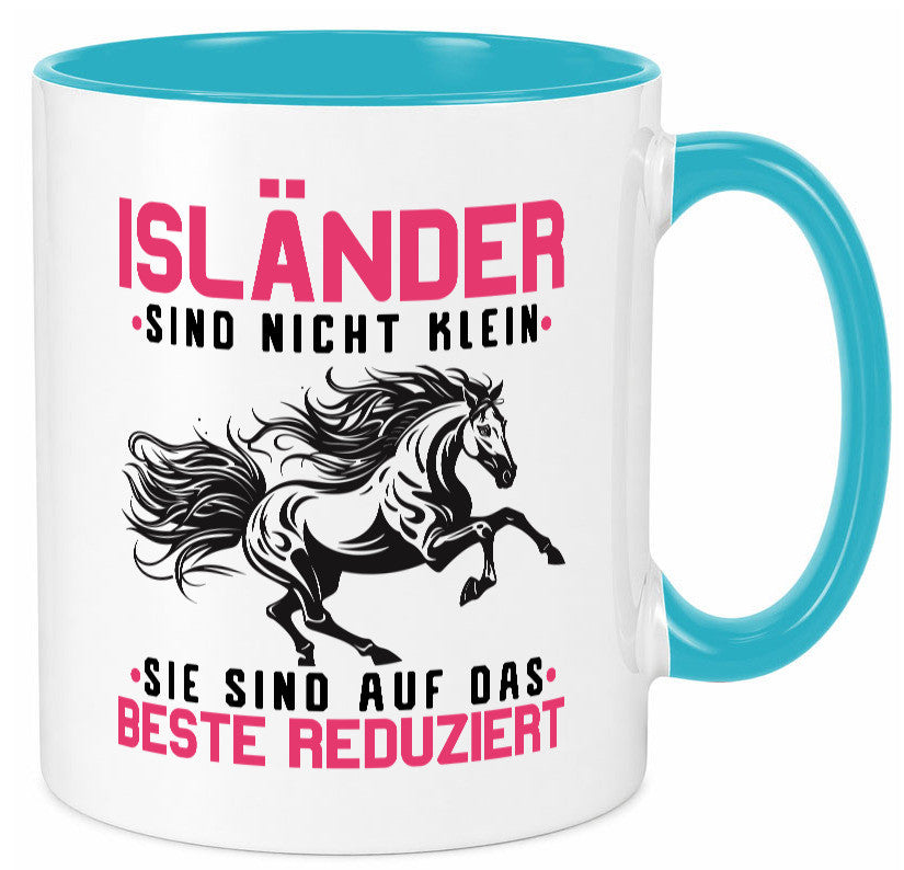 Isländer sind nicht klein | auf das beste Reduziert Pferd Geschenk Humor Tasse